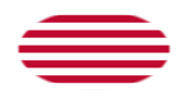 Sons of Liberty (USA ca 1765, 13 fält)-Flagga som oval vinjett