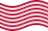 Viftande Sons of Liberty (USA ca 1765, 13 fält) flagga statisk