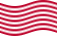Viftande Sons of Liberty (USA ca 1765, 13 fält) flagga statisk
