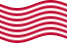 Viftande Sons of Liberty (USA ca 1765, 13 fält) flagga statisk
