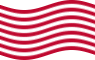Viftande Sons of Liberty (USA ca 1765, 13 fält) flagga statisk