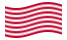 Sons of Liberty (USA ca 1765, 13 fält)-Flagga som vajar