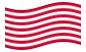 Sons of Liberty (USA ca 1765, 13 fält)-Flagga som vajar