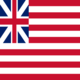 Grand Union (USA 1775-1777)-Flagga fyrkant