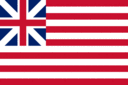 Grand Union (USA 1775-1777)-Flagga rektangulär