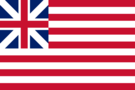 Grand Union (USA 1775-1777)-Flagga rektangulär