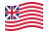 Grand Union (USA 1775-1777)-Flagga som vajar