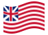 Grand Union (USA 1775-1777)-Flagga som vajar