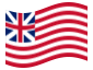 Animerad flagga Grand Union (USA 1775-1777)