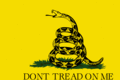 Gadsden (USA ca 1775)-Flagga rektangulär