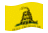 Gadsden (USA ca 1775)-Flagga som vajar