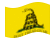 Gadsden (USA ca 1775)-Flagga som vajar