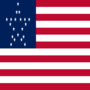 Great Star (USA 1818-1819)-Flagga fyrkant
