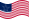 Viftande Great Star (USA 1818-1819) flagga statisk