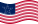 Viftande Great Star (USA 1818-1819) flagga statisk
