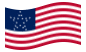 Great Star (USA 1818-1819)-Flagga som vajar