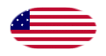 Star-Spangled Banner (USA 1795-1818)-Flagga som oval vinjett