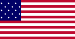 Star-Spangled Banner (USA 1795-1818)-Flagga rektangulär