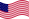 Viftande Star-Spangled Banner (USA 1795-1818) flagga statisk