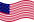 Viftande Star-Spangled Banner (USA 1795-1818) flagga statisk