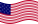 Viftande Star-Spangled Banner (USA 1795-1818) flagga statisk