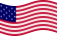 Viftande Star-Spangled Banner (USA 1795-1818) flagga statisk