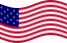 Viftande Star-Spangled Banner (USA 1795-1818) flagga statisk