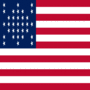 Fort Sumter (USA 1861)-Flagga fyrkant