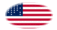 Fort Sumter (USA 1861)-Flagga som oval vinjett