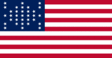 Fort Sumter (USA 1861)-Flagga rektangulär