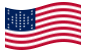 Fort Sumter (USA 1861)-Flagga som vajar