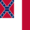Blood-Stained Banner (Konfedererade staterna 1865)-Flagga fyrkant