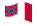 Blood-Stained Banner (Konfedererade staterna 1865)-Flagga som vajar