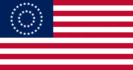 USA 37 stjärnor (1867-1877)-Flagga rektangulär