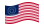USA 37 stjärnor (1867-1877)-Flagga som vajar