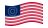 USA 37 stjärnor (1867-1877)-Flagga som vajar