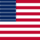 USA 48 stjärnor (1912-1959)-Flagga fyrkant