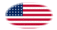 USA 48 stjärnor (1912-1959)-Flagga som oval vinjett