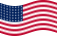 Viftande USA 48 stjärnor (1912-1959) flagga statisk