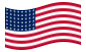 USA 48 stjärnor (1912-1959)-Flagga som vajar
