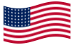 USA 48 stjärnor (1912-1959)-Flagga som vajar