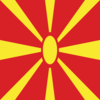 Makedonien-Flagga fyrkant