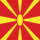 Makedonien-Flagga fyrkant
