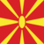 Makedonien-Flagga fyrkant