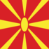 Makedonien-Flagga fyrkant