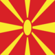 Makedonien-Flagga fyrkant