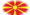 Makedonien-Flagga som oval vinjett