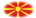 Makedonien-Flagga som oval vinjett