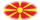 Makedonien-Flagga som oval vinjett