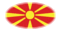Makedonien-Flagga som oval vinjett